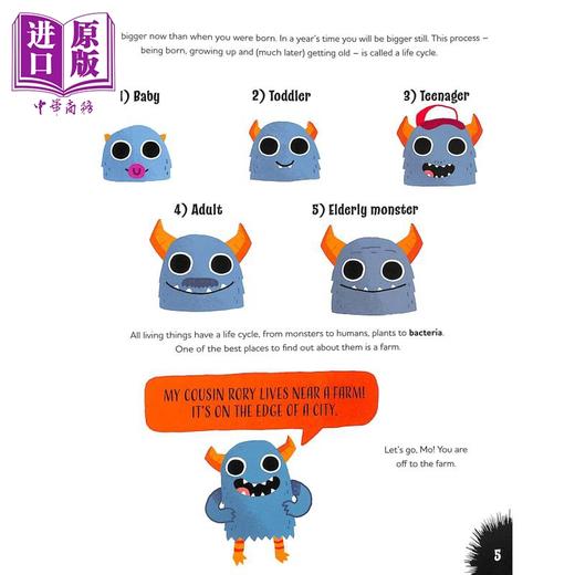 【中商原版】与毛毛怪一起学科学 生命周期 Learn Science with Mo Life Cycles英文原版儿童科普绘本自然科学图画书 精装读物 商品图3