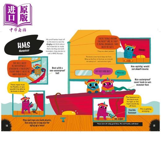 【中商原版】与毛毛怪一起学科学 原材料 Learn Science with Mo Materials英文原版 儿童科普绘本 自然科学图画书 精装读物 商品图1