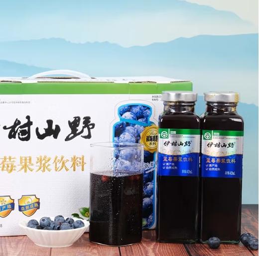 伊村山野蓝莓果浆饮料420ml 商品图0
