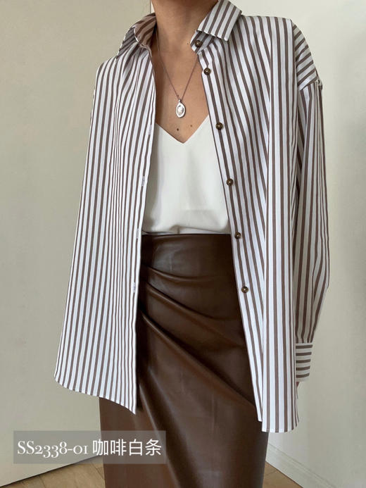 Semplicita｜条纹经典长袖衬衫  [ 多色可选 ] 商品图1