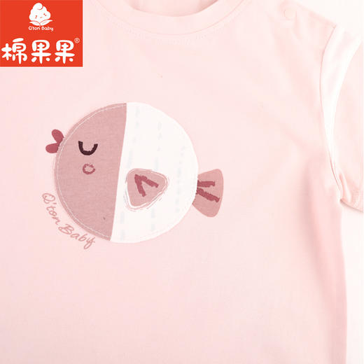 棉果果夏季新品女童纯棉短袖T恤M222140224210 商品图4