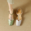 【预售5天】复古国风，头层牛皮优雅后空凉鞋DPJ&2735 商品缩略图5