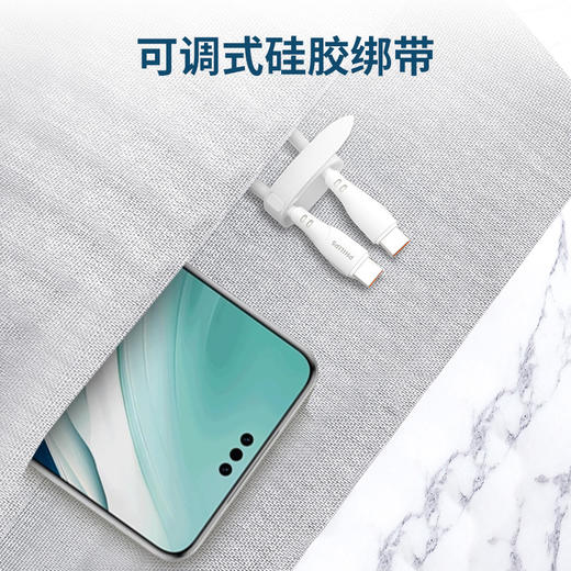 飞利浦（PHILIPS）数据线充电线传输线充传二合一适用华为苹果平板笔记本亲肤TPE材质1米C-C SWR1627 商品图6