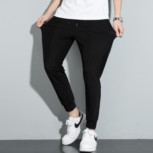 【冰丝速干】【DCS】大依优型大码冰丝裤松紧腰休闲运动裤直筒卫裤休闲裤加肥加大运动薄薄长裤胖子裤子夏季款 商品图1