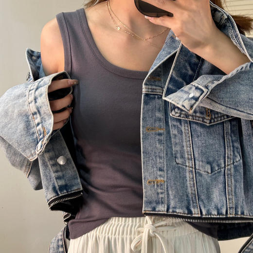 【山姆同款 安家美女士背心】2件装 专柜99 商超品质 40织精梳棉 潮流12色 精美PP袋包装 水洗吊牌齐全 商品图4