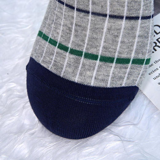 2024春夏新款男士条纹无骨精梳棉船袜[2411307] 商品图3