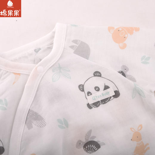 棉果果夏季新品3A抗菌纱布蝴蝶连体衣M201726224382 商品图2