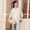 西遇宽松法式慵懒中袖衬衫女新款简约高级百搭长袖衬衣D0740570 商品缩略图2