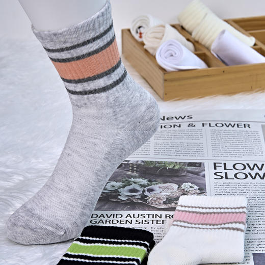 【7-10岁】大童网面中筒袜[2413106] 商品图0