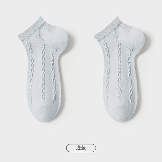 都市丽人简约系列船袜女高含棉袜子中厚船袜LC4DA5 商品图11