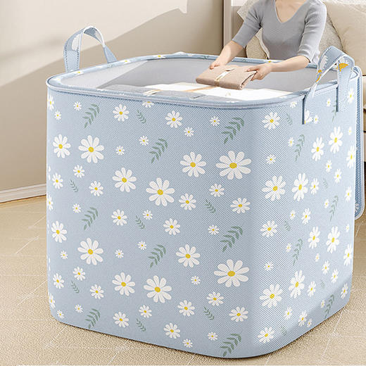 「29.9到手3件套！大容量」家用无纺布收纳袋装被子衣物收纳整理箱衣柜手提搬家打包袋 商品图2