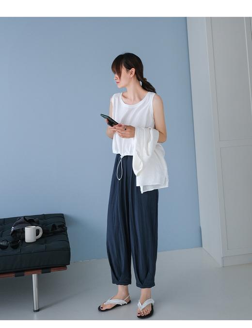 汐屋夏季爆品！6色凉感垂坠清凉透气VV花苞裤 商品图5