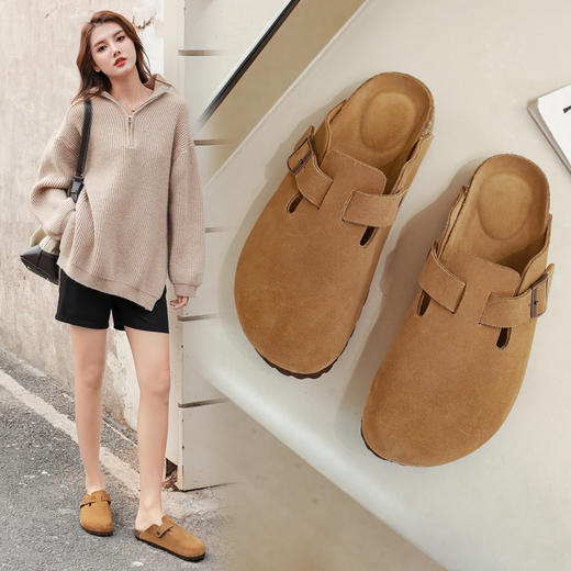 圆头勃肯鞋 防滑软底包头拖 FX-A-2247-240416 商品图1