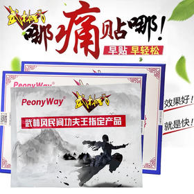 【摆脱身体痛 越贴越轻松】佰舒健痛贴 肩颈贴 肩颈/腰腿/关节等部位均适用 武林风民间功夫王指定产品 8贴/盒