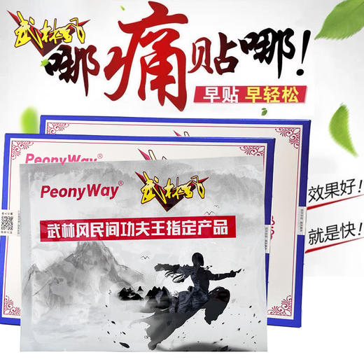 【摆脱身体痛 越贴越轻松】佰舒健痛贴 肩颈贴 肩颈/腰腿/关节等部位均适用 武林风民间功夫王指定产品 8贴/盒 商品图0
