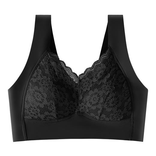 【新品福利！第二件免单】欧美系蕾丝文胸内衣女，蕾丝美背，性感舒适；无钢圈内衣，胸垫加持。清爽透气，胸部不积汗；V领设计，优雅多姿更显迷人！ 商品图5