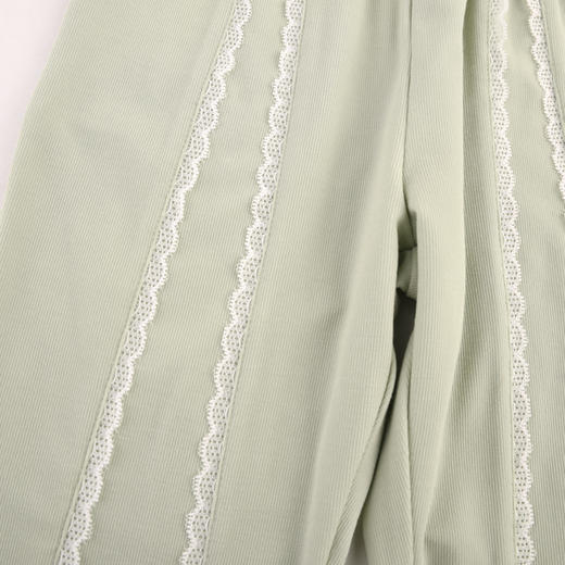 棉果果夏季新品女童提花针织七分裤M222201424237 商品图3