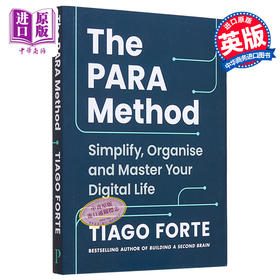 预售 【中商原版】PARA 方法 简化 组织和掌控您的数字生活 构建第二个大脑 作者新作 The PARA Method 英文原版 Tiago Forte