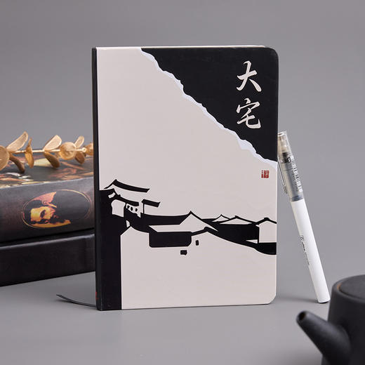 吴冠中 馆藏 大宅 春归何处 都市之恋系列 方形 长方形 口袋本铜板纸 道林纸 笔记本 商品图1