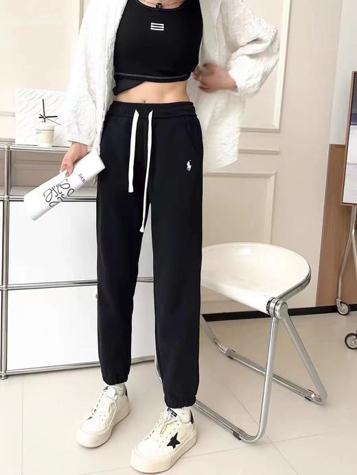 11.11促（NO退换）2421松紧腰休闲收口小马图案休闲卫裤-喜出 商品图1