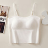 【天生丽质，自带杯垫】冰丝内搭，透气舒适！细肩带免穿，美背无迹。上托防垂，立挺有型。不跑杯高弹肩带，贴合肩部。圆润胸型，一字美背。随意机洗，夏季必备！ 商品缩略图8