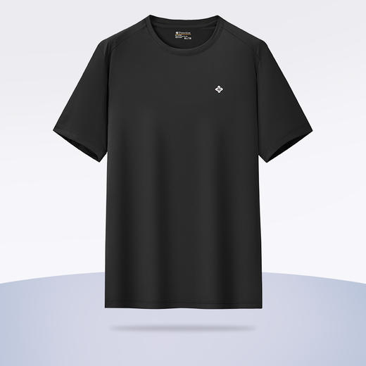 【冰丝高弹】【新款DZP】大依优型大码圆领短袖T恤夏季加肥加大肥佬休闲宽松透气上衣男士半袖夏装 商品图1