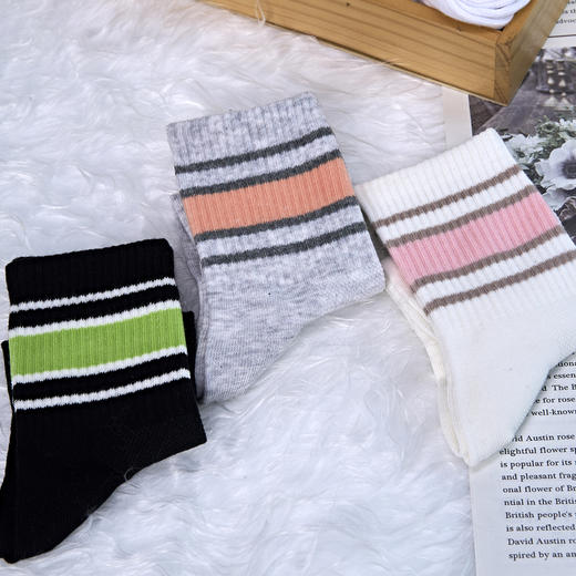 【7-10岁】大童网面中筒袜[2413106] 商品图2