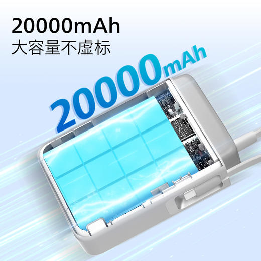 飞利浦PHILIPS 移动电源数显屏2万毫安Type-C快充线 商品图6