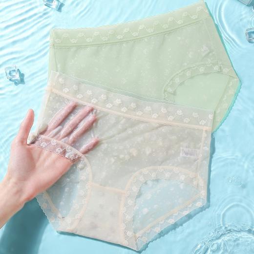 【胶囊独立包装速干面膜内裤】薄如蝉翼 高颜值超透薄丝滑 透如纱【 7A蜜桃面膜速干内裤】（五件装）快速吸湿 桑蚕丝抗jun 温变底档  商品图2