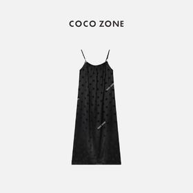 COCO ZONE 波点设计感宽松显瘦吊带裙子 23C18822