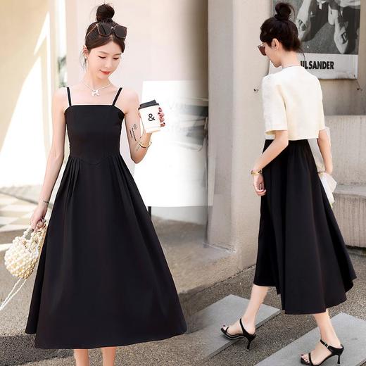 【预订·最迟6天发货】新中式国风连衣裙女2024年夏季新款减龄收腰显瘦吊带裙套装两件套 商品图1