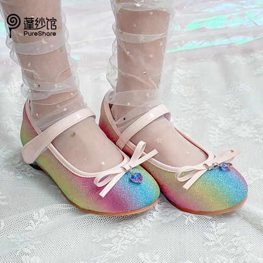 PureShare蝴蝶结水钻扣爱心跟单鞋 商品图2