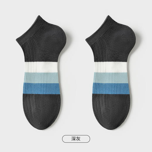 都市丽人都市锋尚休闲系列船袜男精梳棉袜子中厚船袜FC4DA2 商品图6