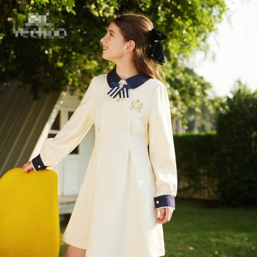 【英氏】【5A抑菌】【130-170】女童春秋款洋气学院风连衣裙 商品图2
