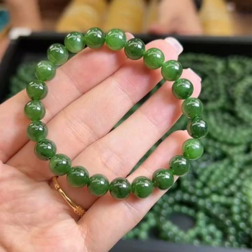 碧玉圆珠约8mm手串 商品图0