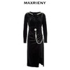 麦斯芮妮MAXRIENY星芒小黑裙秋装连衣裙中长款(货号:MC87DR810) 商品缩略图4