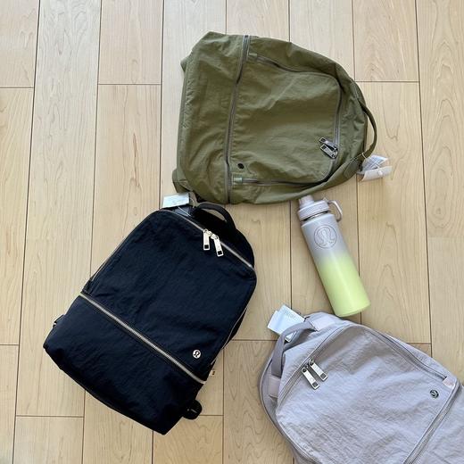 新色！lu家蕞实用双肩包书包！2款容量可选丨大号有独立15寸电脑仓！表面肌理感+真空环氧电镀logo五金！质感无敌❗ 日本ykk拉头+品牌特定拉尾，随意对比！内附水壶兜！健身徒步一包搞定！ 商品图8