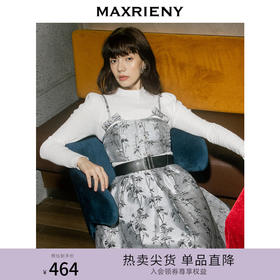 MAXRIENY复古蝴蝶结针织秋季毛衫吊带设计感轻奢(货号:MC87SW565)