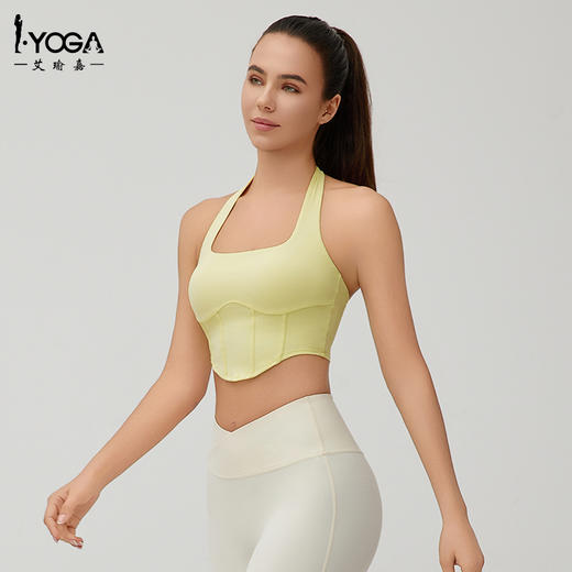 IYOGA  2024  欧美运动健身挂脖裹胸BRA085 商品图2