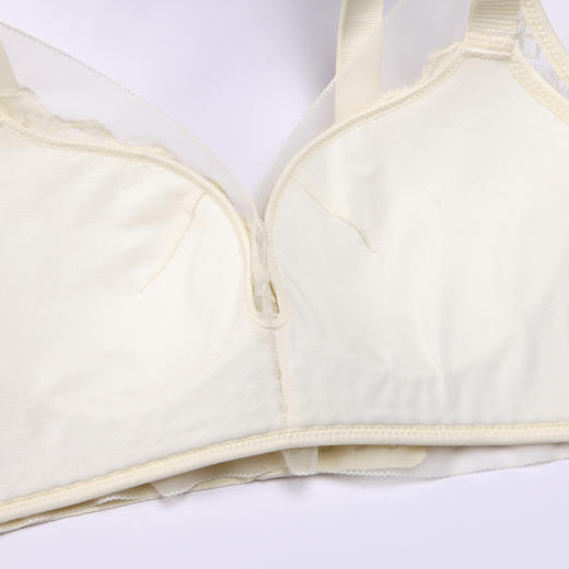 都市丽人凉感小凉风内衣女蕾丝文胸BC杯适穿3/4杯薄款树脂胶圈四排扣YB42B1 商品图9