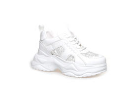 豪麟名鞋奥莱迪嘉女鞋时尚老爹鞋牛皮革DJJGA41WX016白色  原价1960元