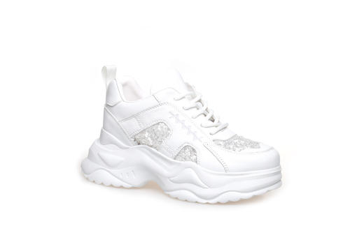 豪麟名鞋奥莱迪嘉女鞋时尚老爹鞋牛皮革DJJGA41WX016白色  原价1960元 商品图0