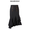 MAXRIENY不规则鱼尾包臀裙秋高腰半身短裙设计感(货号:MC87SK516) 商品缩略图4