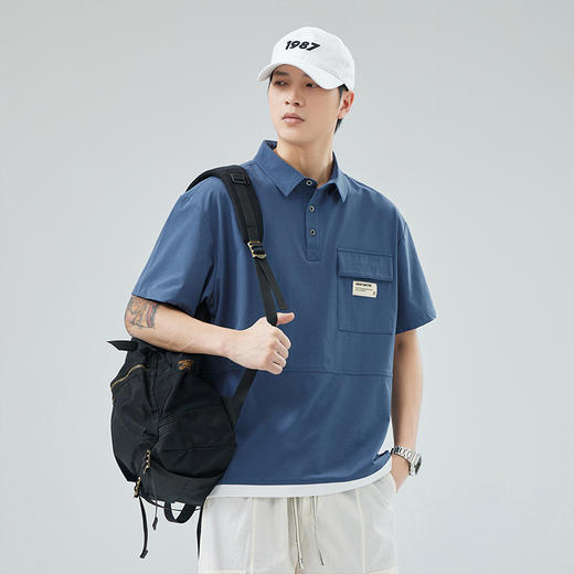【冰丝弹力】【新款DYY】大依优型大码男装短袖Polo衫翻领加肥加大休闲肥佬男上衣夏季半袖胖子潮款 商品图1