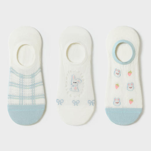 都市丽人休闲系列隐形袜女精梳棉袜子中厚隐形袜LC4DC8 商品图1