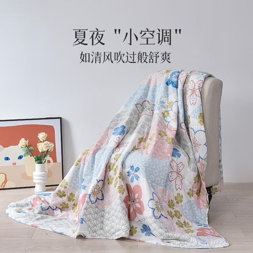 雅芳婷摩登丝夏凉被夏季夏薄被丝滑凉感天丝可机洗夏天高端空调被 商品图3