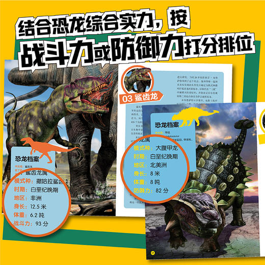 《美国国家地理 恐龙战力榜》| 亲子桌游礼盒（含套装书2册+桌游）/套装书2册 两个规格可选 商品图8