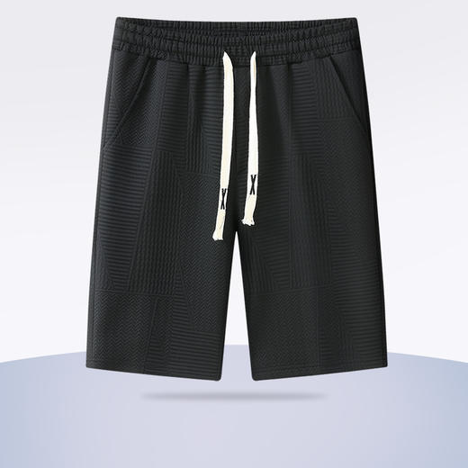 【新款DBJ】大依优型大码五分裤大号裤子弹力透气加肥加大夏季松紧腰宽松运动短裤沙滩裤 商品图1