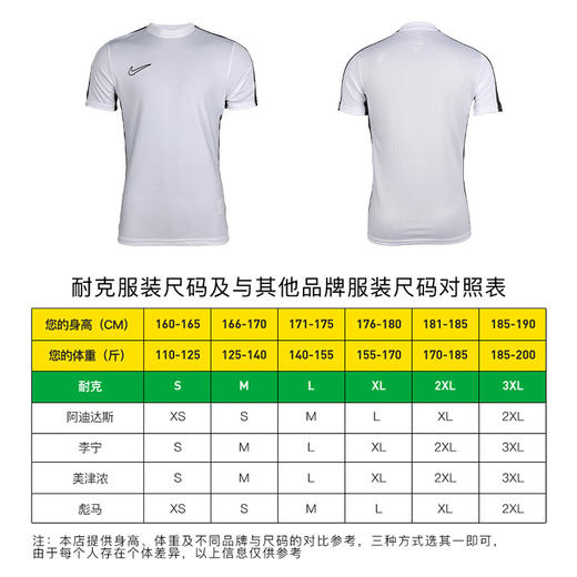 小李子NIKE耐克足球运动休闲比赛组队训练短袖成人男DV9751-100 商品图3