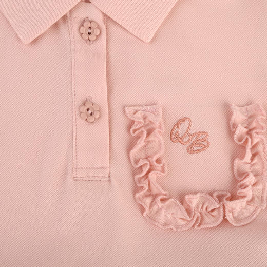 棉果果夏季新品女童珠地棉POLO连衣裙M222701224251 商品图4